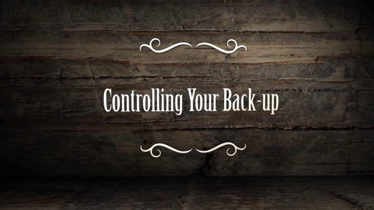 Control Your Back Up with Brad