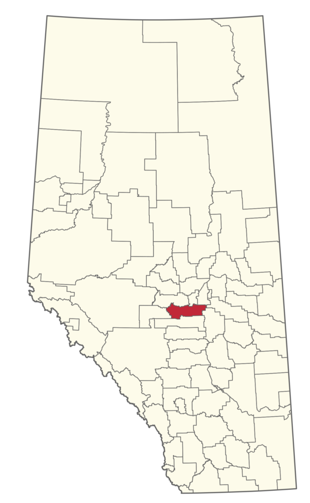 Map of Leduc County, Alberta