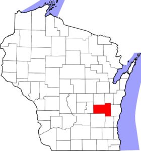Map of Fond du Lac County, Wisconsin