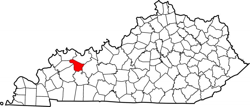 Map of McLean county, Kentucky