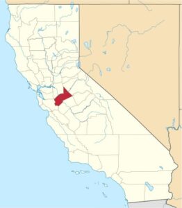 Map of Stanislaus County, California