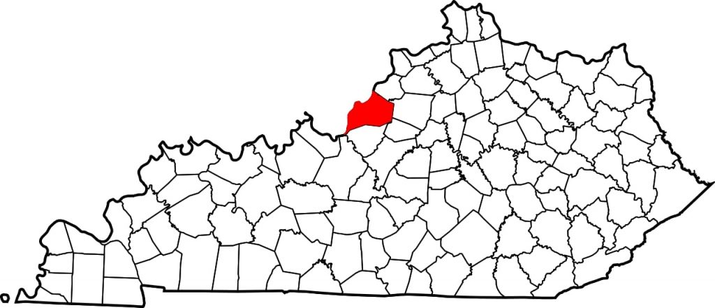 Jefferson County, Kentucky, where there is EHV-1 at Churchill Downs