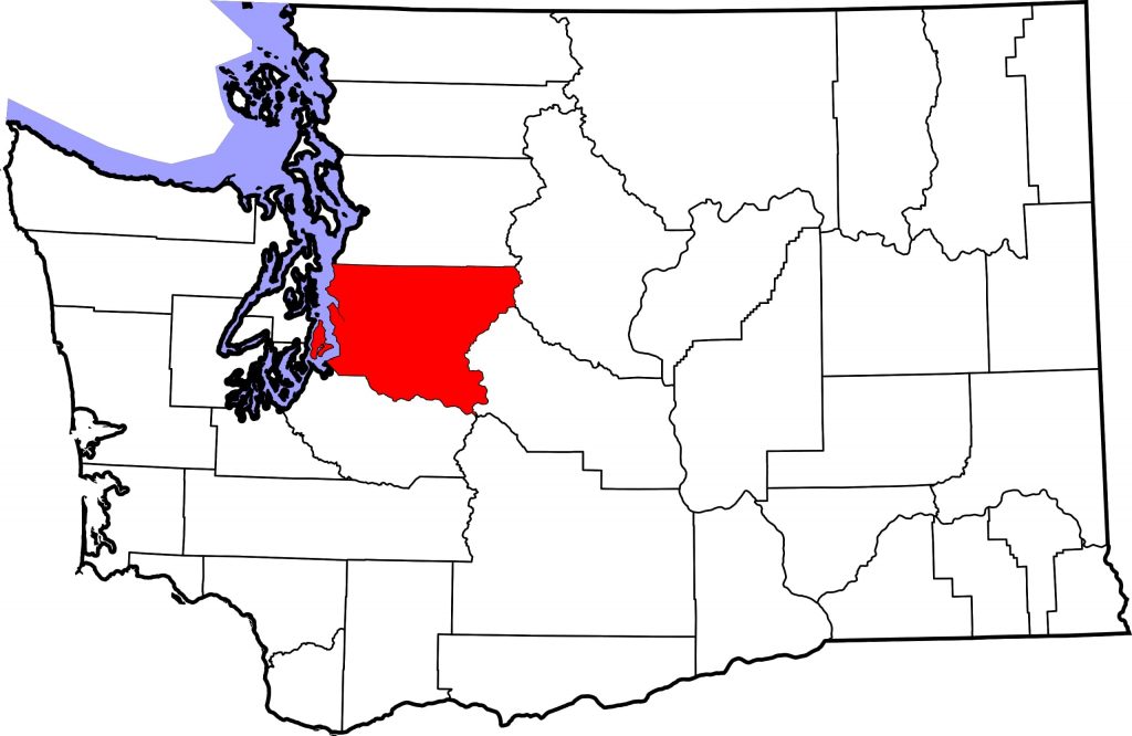 Map of King County, Washington, where a horse has strangles