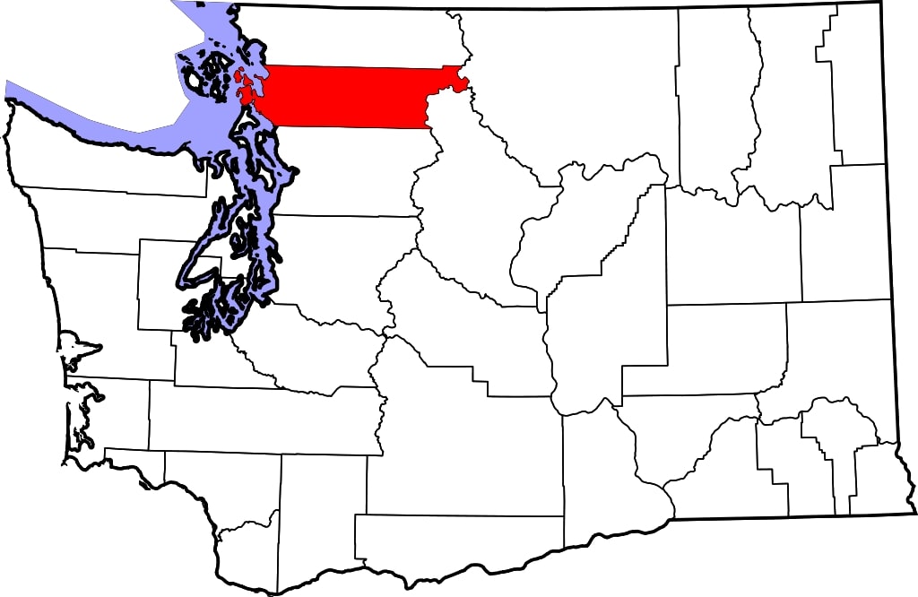 Skagit County, Washington, where a horse has strangles. 