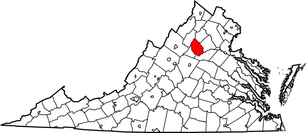 Map of Madison County, VA, where there is EHM