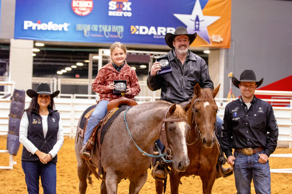 Annabelle and Brian Buckner #11 Rookie Houston ranch sorting Cinch RSNC