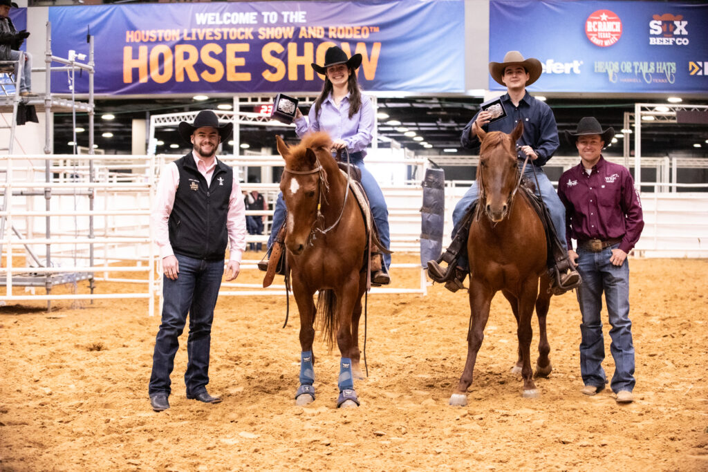 Cinch RSNC Rodeo Houston ranch sorting Delaney Lechowit and Alberto Villalon
