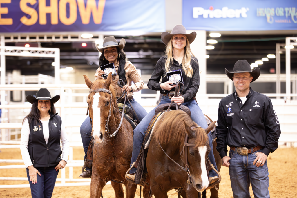 Germany Harden and Annalise Rivadeneira #8 ranch sorting Houston Texas Cinch RSNC