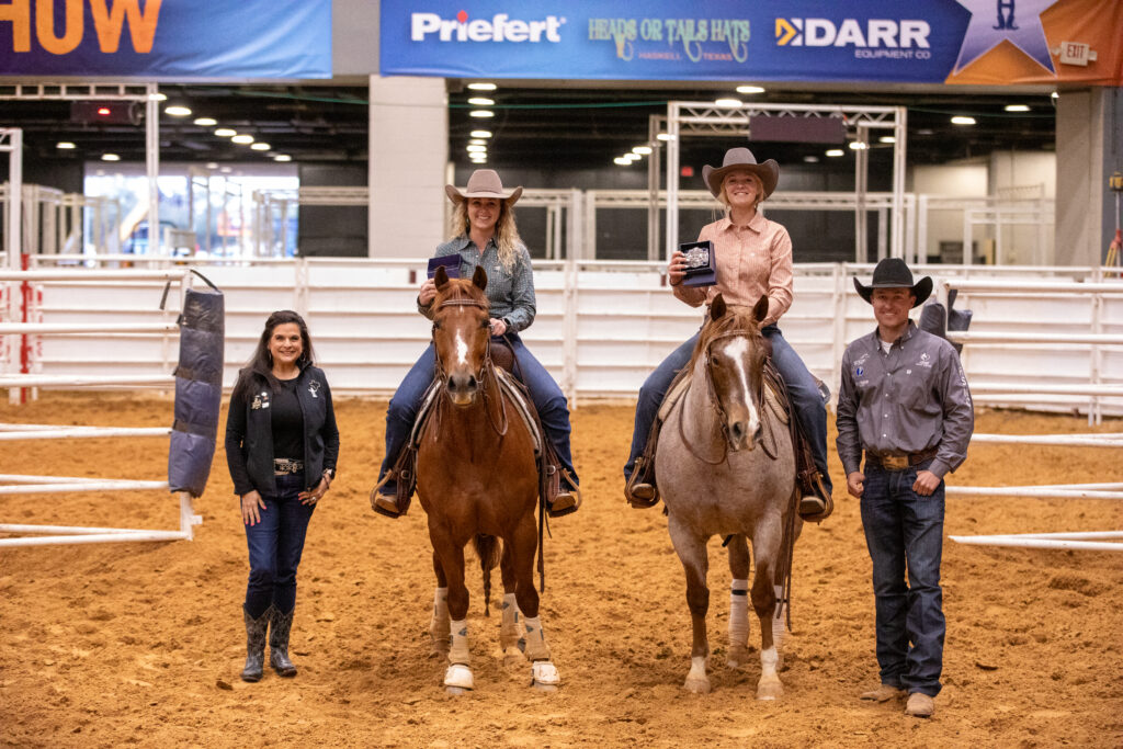 Katie Stanley and Sadey Rasmussen Rodeo Houston ranch sorting Cinch RSNC