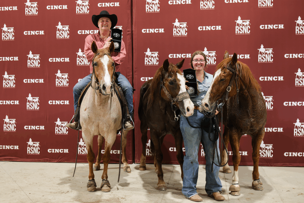 Darren Roberts and Aubree Coker Cinch RSNC Northeast Regional ranch sorting Ohio 2025