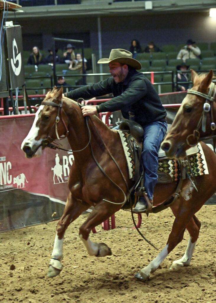 Nelson Mas and Cattinlilreycat at San Antonio ranch sorting in February 2025