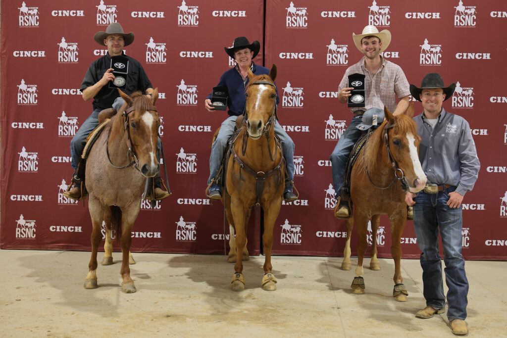 Randy Moore, Tanner Keith and Eli Taylor Cinch RSNC ranch sorting Ohio 2025