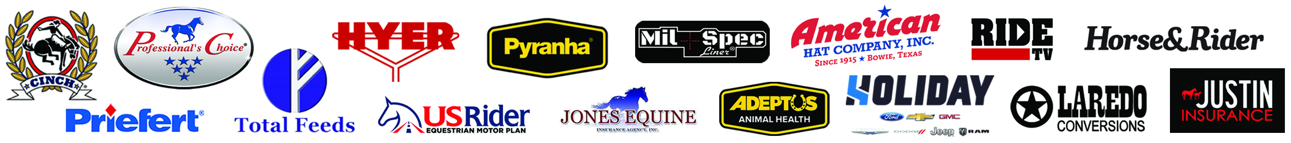 Cinch RSNC sponsors