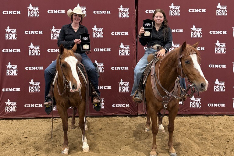CInch RSNC North Central Regional ranch sorting Loveland, Colorado, May 2025 Kiley Watkins and Cassidy Hardie