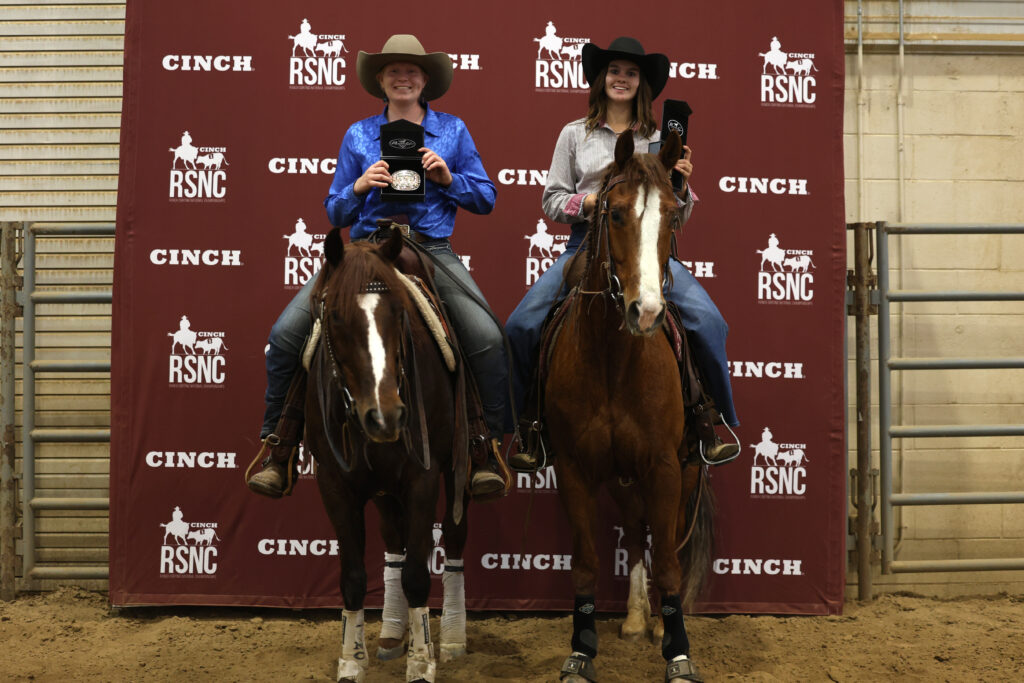 CInch RSNC North Central Regional ranch sorting Loveland, Colorado, May 2025 Sidney Rasmussen and Lilly Obrien