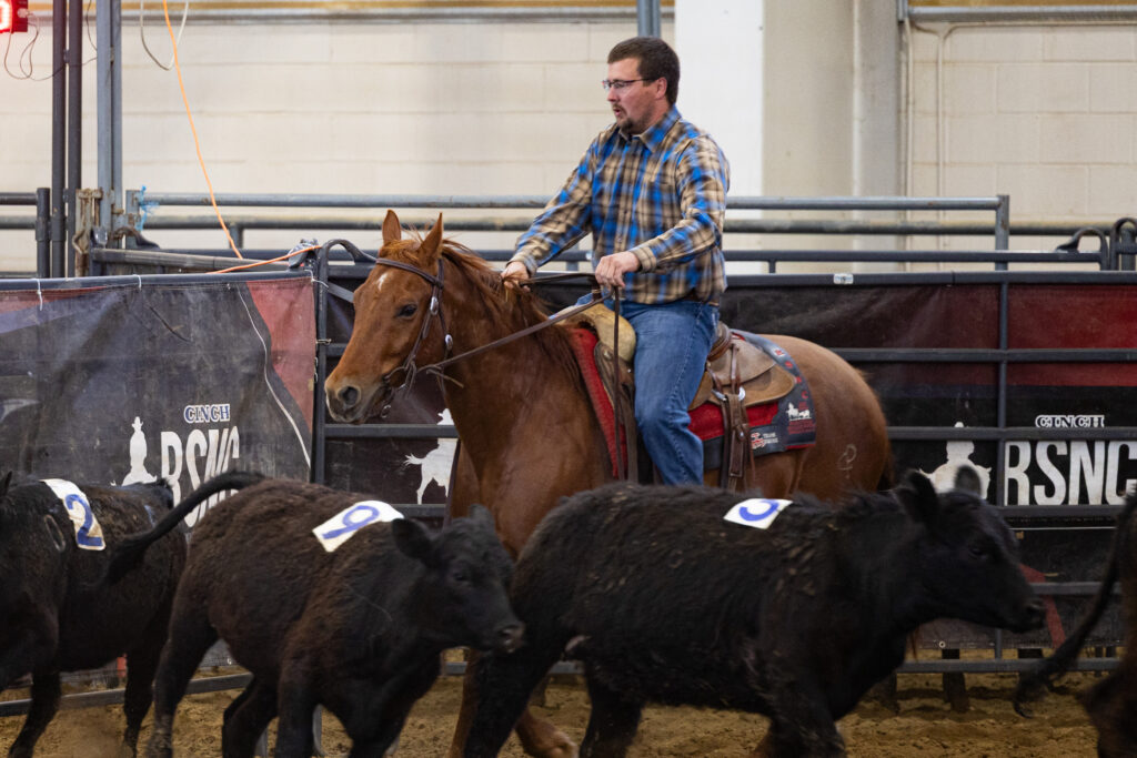 Wyatt Anderson Cinch RSNC North Central Regional ranch sorting Loveland, Colorado, May 2025