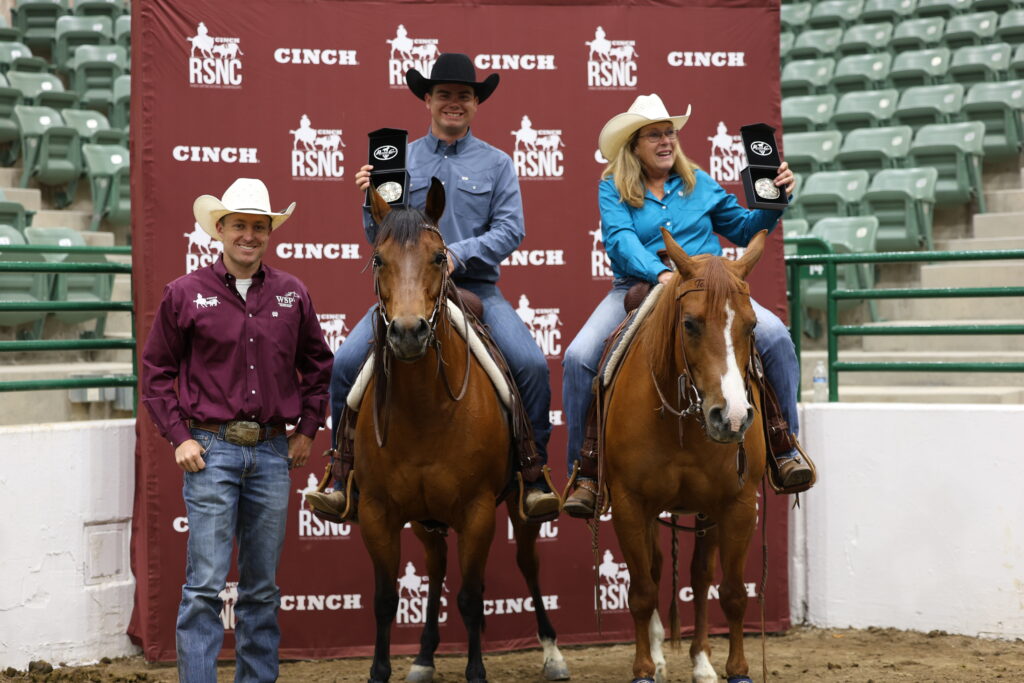 Austin Lenihan and Debbie Garcia Cinch RSNC Reno Rodeo Ranch Sorting 2025