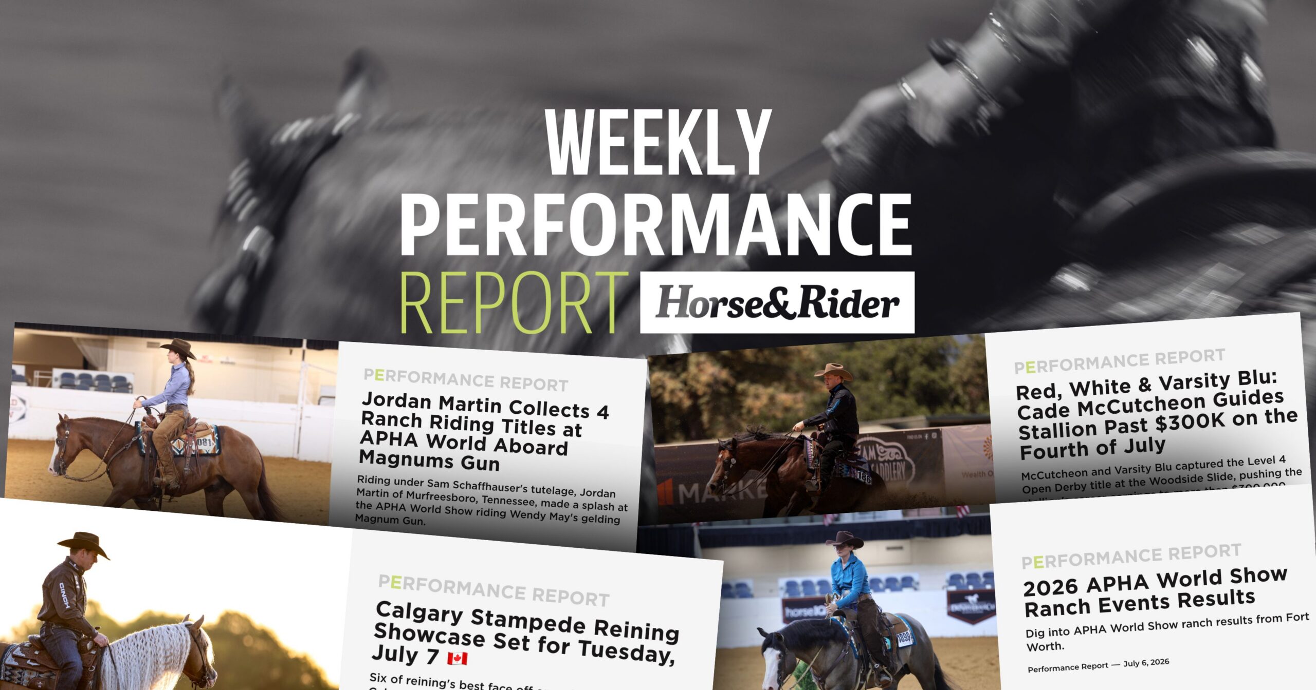 Performance Report July 7 Western APHA Woodside