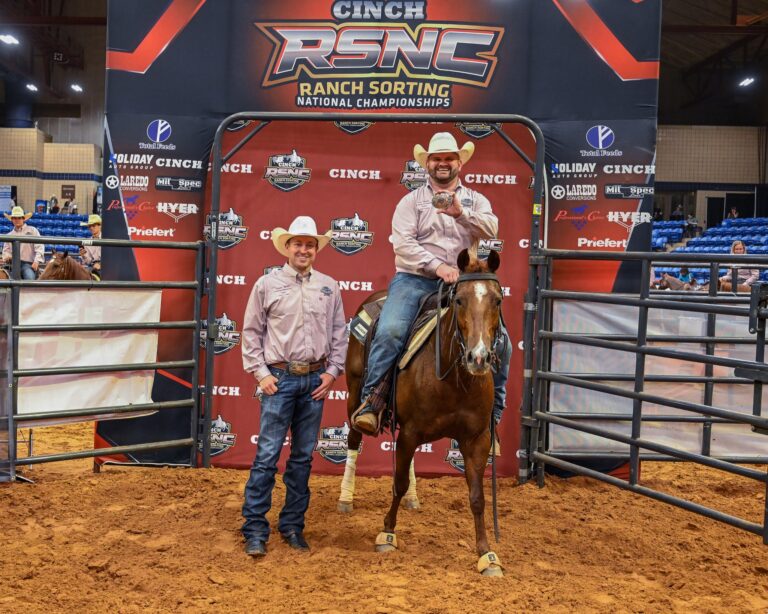 Eric Turner on horseback at the 2026 Cinch RSNC World Finals Challenge of the Champions Rookie in Fort Worth