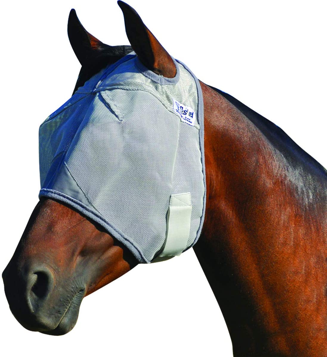Blocks Harmful of UV Rays fertgo Fly Mask for Horses with Ears and Nose Breathable Fine Mesh Comfort Fit Horse. Protect Eyes and Skin 